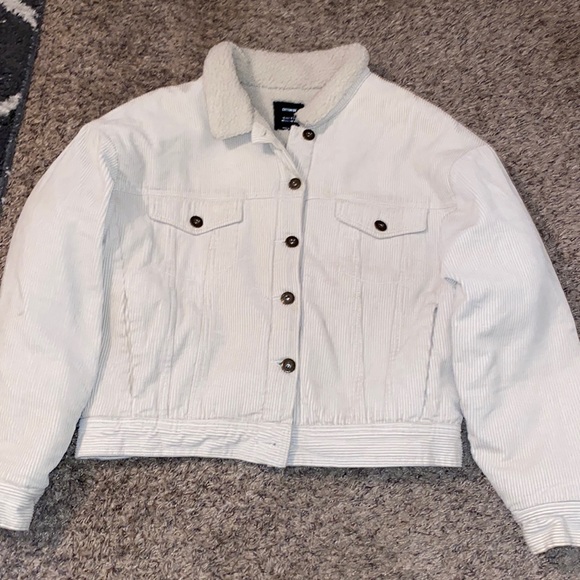 Cotton On White Corduroy Jacket - Picture 1 of 6